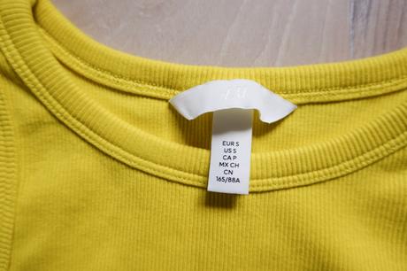 Vrúbkované tričko h&m, h&m,s