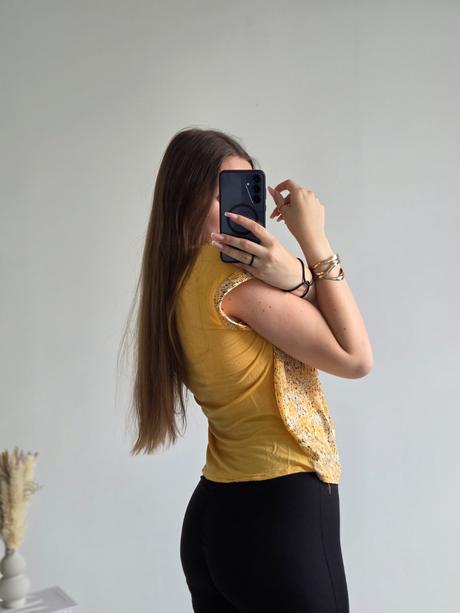 Mango žltý top m, mango,m