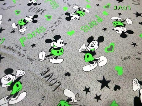 Úplet mickey - zelený cena za 10 cm, 