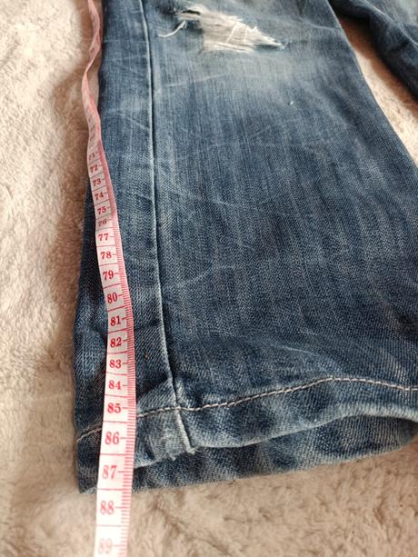 Širšie rifle, denim,140