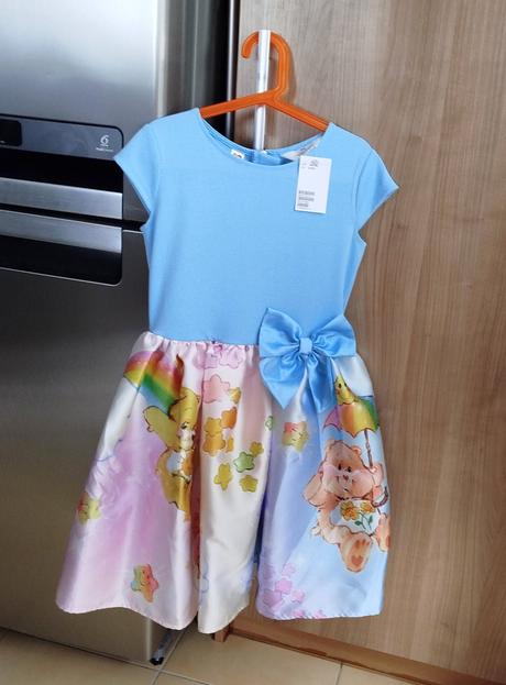 Nádherné šaty h&m s motívom care bears - nové, h&m,134 / 140