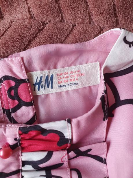 Hello kitty šatky, h&m,104
