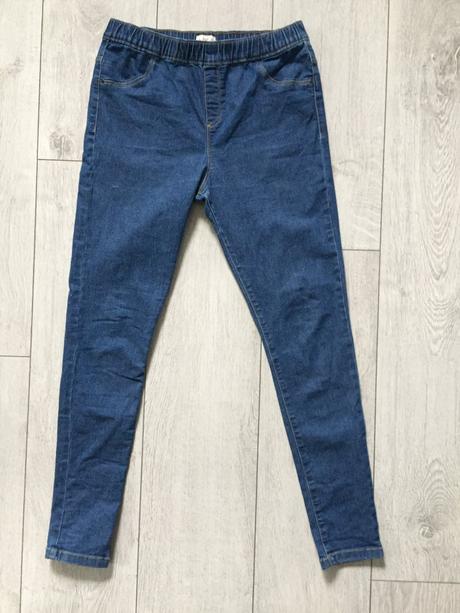 Dievčenske riflove džegínsy 11-12 rokov, f&f,152