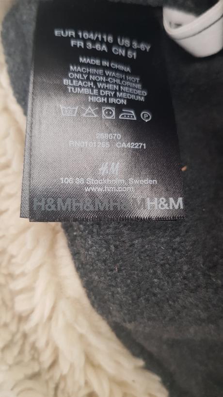 Zimna ciapka, h&m,110