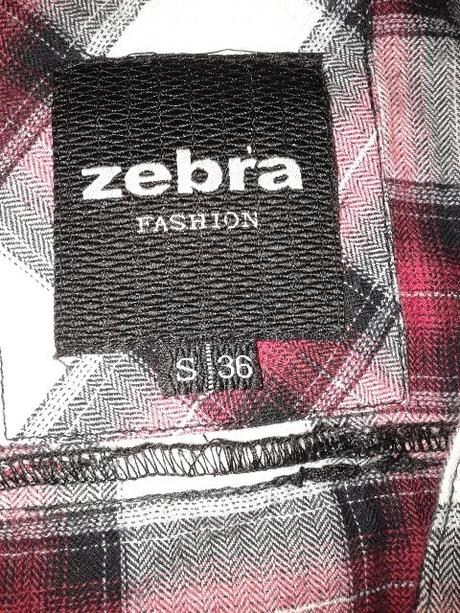 Károvaná blúzka zebra veľ. s, s