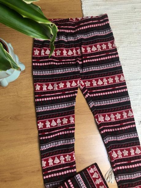 Detské vianočné leginy/ perníčkové leginy, reserved,164