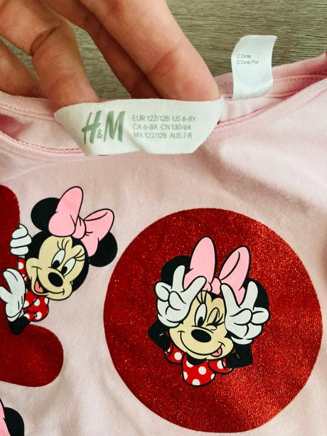 Pekné tričko minnie, h&m,122