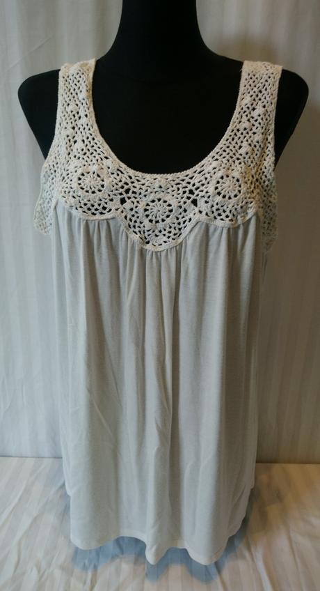 Dámsky biely elastický top, wardrobe, xxl