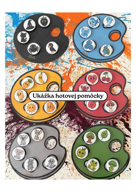 Farbičky - didaktická hra, 