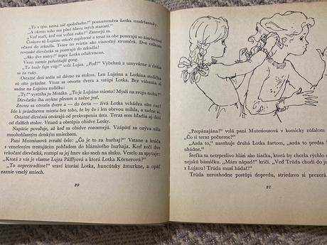 Krásna stará retro kniha lujza a lotka 1973, 