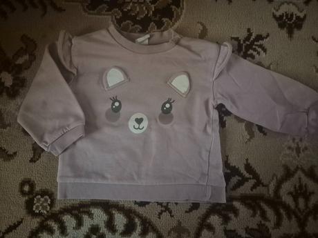 Sedofialova mikina, h&m,74
