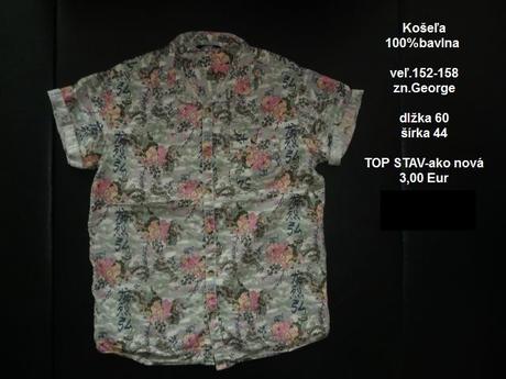 Košeľa veľ.152-158, george,158