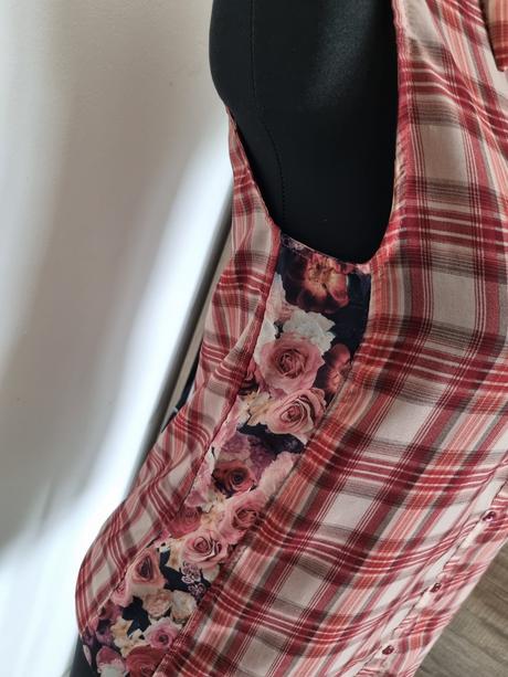 Košeľova blúzka bez rukávov, bershka,s