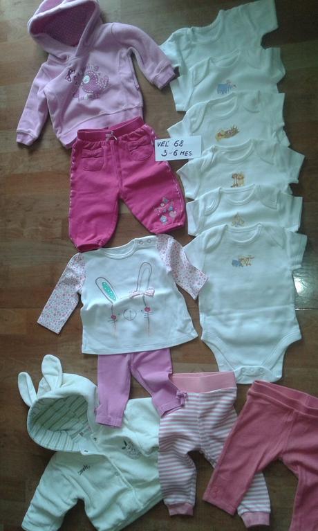 Balík vecičiek pre dievčatko 3-6mes, 68–80