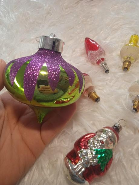 Retro ozdoby , žiarovky, 