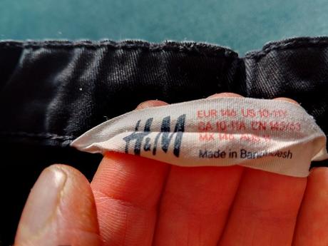 Čierne rifle, h&m,140