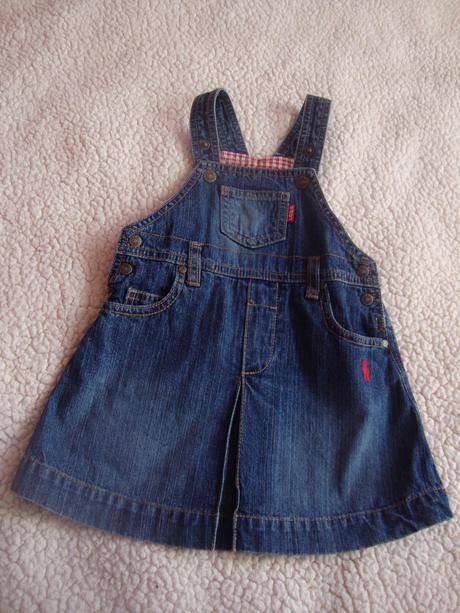 Riflová suknička, h&m,80