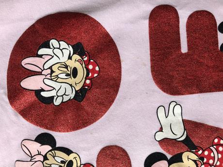 Ruzove minnie tricko 98, h&m,98