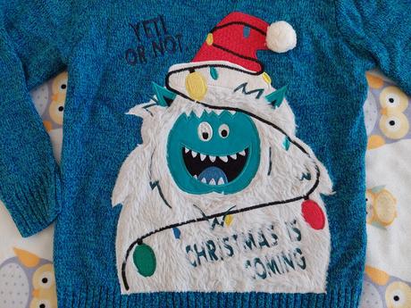 Vianočný svetrík s yetim zn.george veľ.122-128, 122