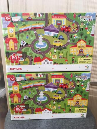 Zivot v meste 80dielikov puzzle, 