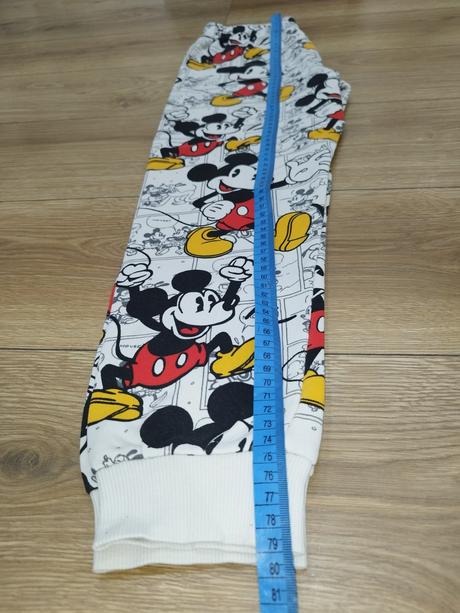 Tepláky mickey mouse, h&m,140