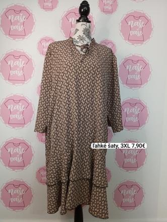 Ľahké vzorované šaty, xxxl