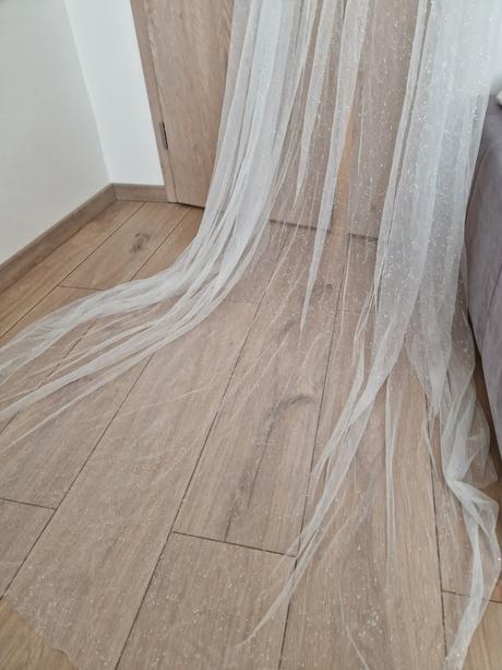 Svadobný závoj poirier 3m s trblietkami, 