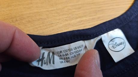 Šaty frozen tmavomodré 122-128, h&m,122