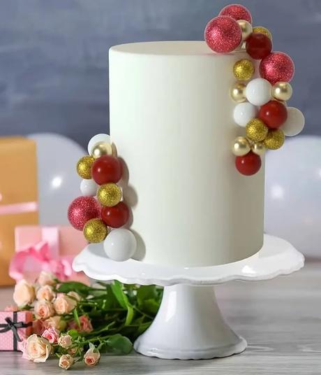 Tortový zápich guličky červené (50ks) - skladom,