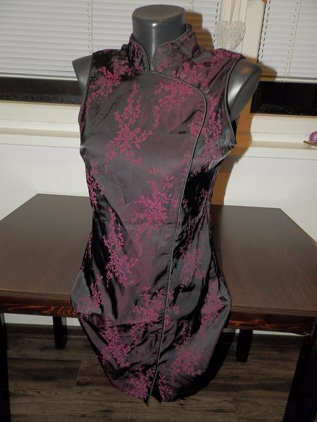 Čiernofialové činske šaty/tunika m, new look,38