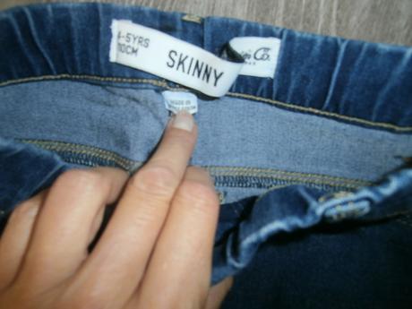 Rifľové legíny, denim co,110