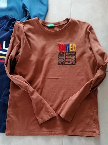 3 tricka s dlhym rukavom, benetton,164