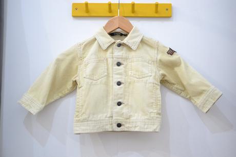 Detská žltá menčestrová bunda 86, 86