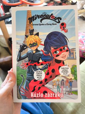 Komix lienka a čierny kocúr miraculous,