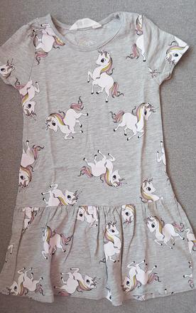 Letné šaty "jednorožce", h&m,98