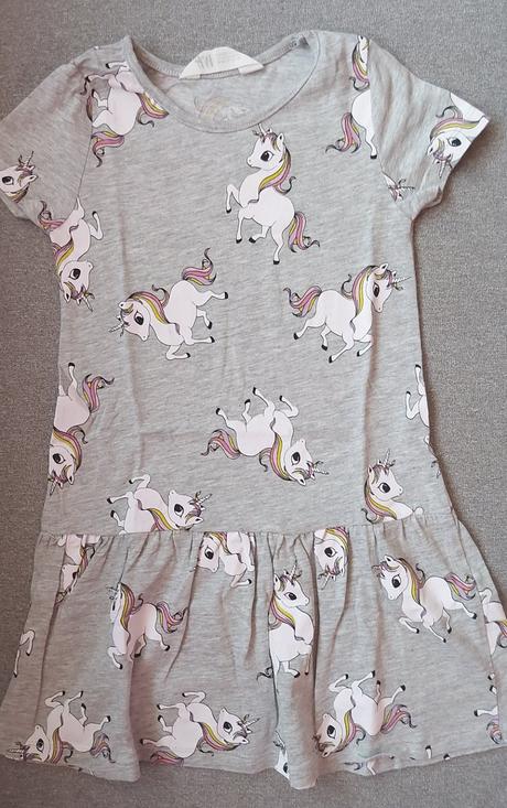 Letné šaty "jednorožce", h&m,98