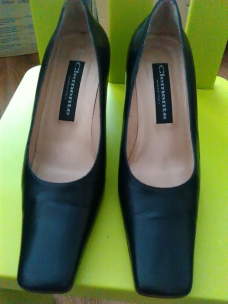 Kožené poltopánky na vyššom opätku č. 38, 38