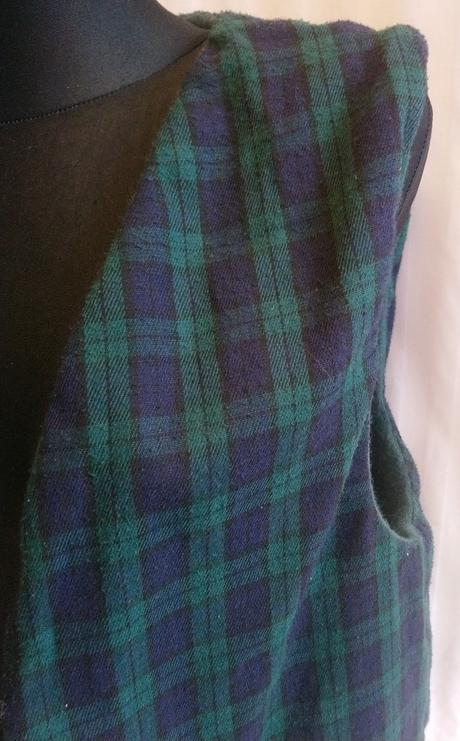Dámska zeleno modrá vesta, l/xl, xl