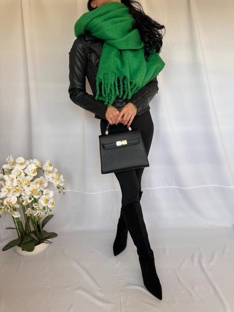 Hrubý jemný vlnený šál, 