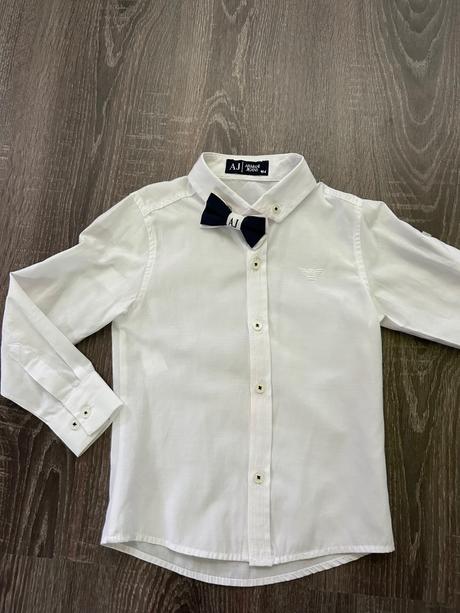 Armani biela kosela s motylikom č.104, armani,104