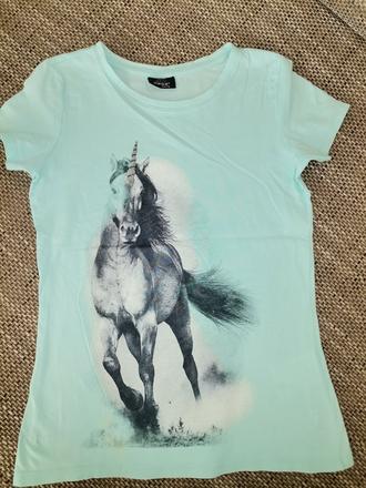 Dievčenské tričko s jednorožcom, 146