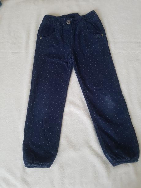 Zateplené menčestrové nohavice, č. 116, topolino,116