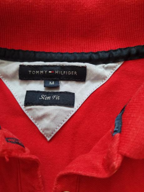 Červené tričko., tommy hilfiger,s
