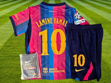 Dres lamine yamal fc barcelona 26/27 novinka, nike,128 - 164