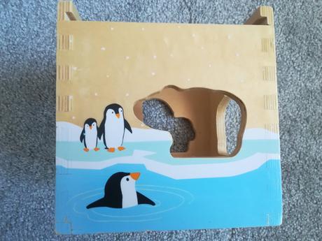 Drevená vkladacia kocka tchibo, 