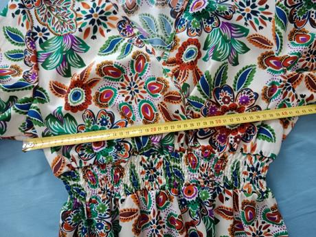 Vzorované ľahké letné šaty, l