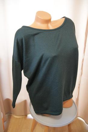 Tmavo zelený oversize sveter, only, only,m