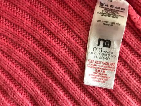 Svetrík značkový,  zn. mothercare      vek 0-3 m, mothercare,62