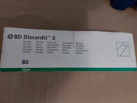 Sterilné striekačky 20ml (balík 71kusov),