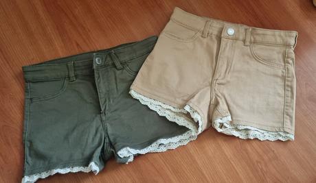 Riflové kraťase, h&m,128